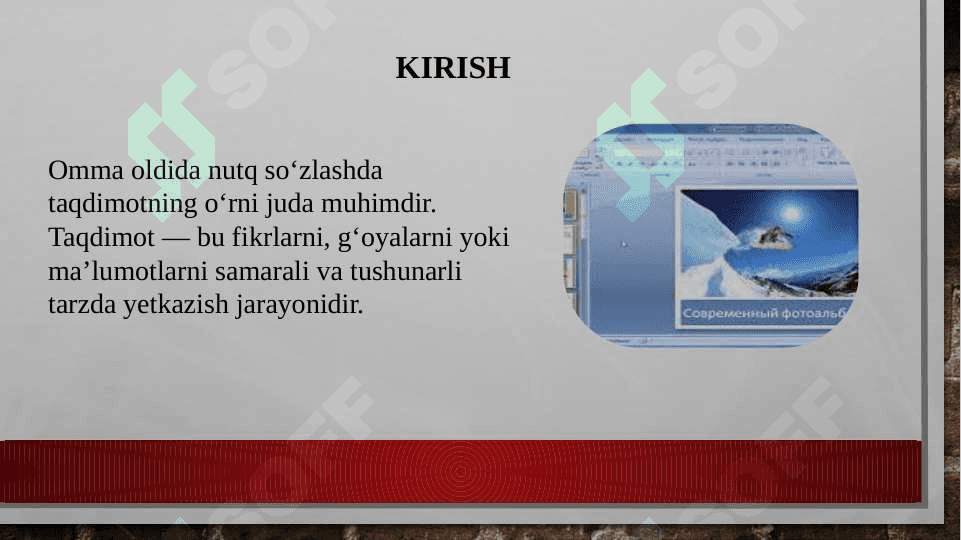 Omma oldida nutq so’zlashda taqdimotning o’rni 3