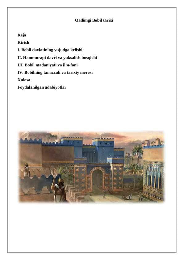 Qadimgi Bobil tarixi 25 1