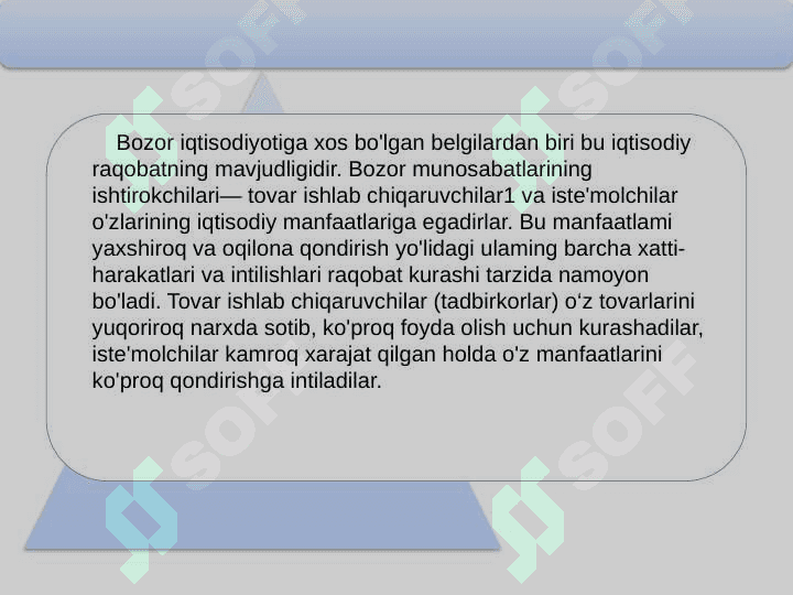 Bozor munosabatlari. Monopoliya va oligopoliya 4