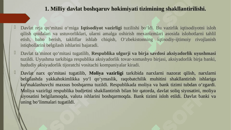 O‘ZBEKISTONDA DEMOKRATIK, FUQAROLIK JAMIYATI ASOSLARINING SHAKLLANISHI, AMALGA OSHIRILGAN SIYOSIY ISLOHOTLAR 6