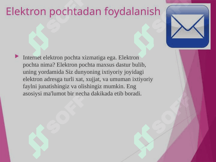 Elektron pochta orqali turli axborotlarni joʻnatish va qabul qilish 3
