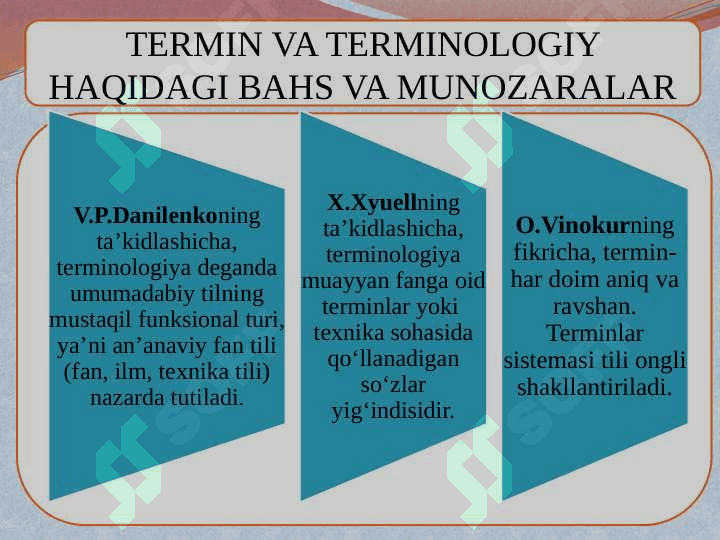 TERMIN VA TERMINOLOGIYA 6