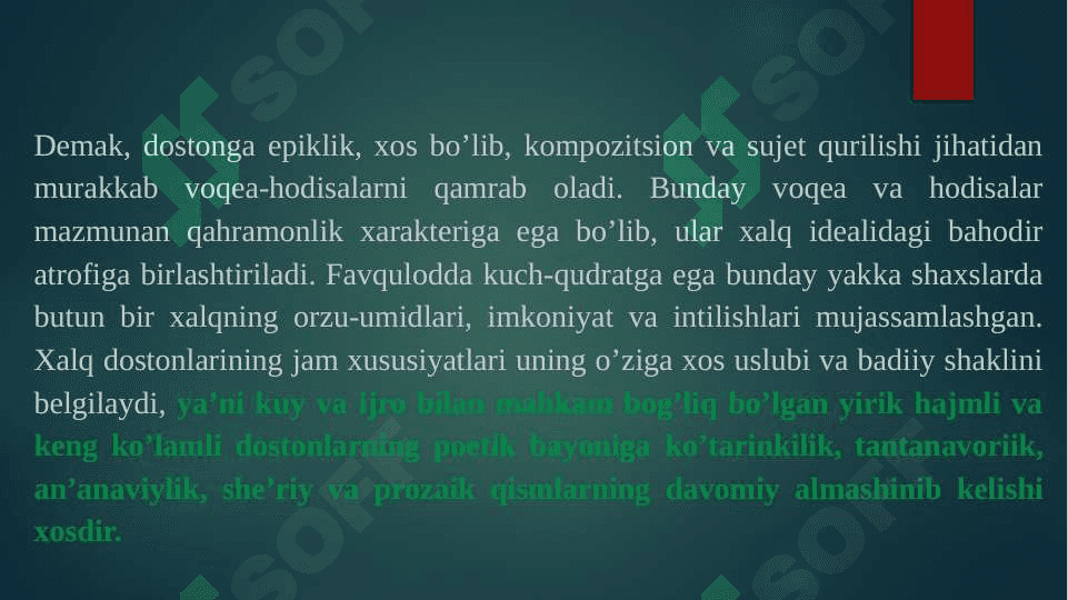 Doston janri uning amaliy xususiyatlari 3