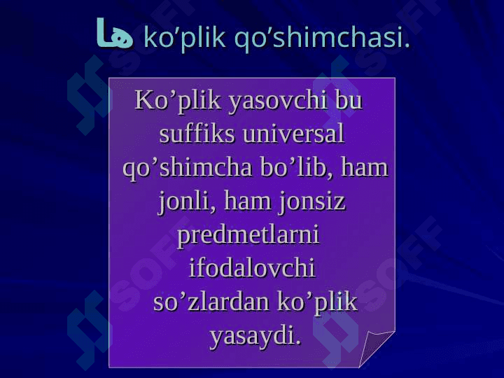 Fors tilida SON KATEGORIYASI 5