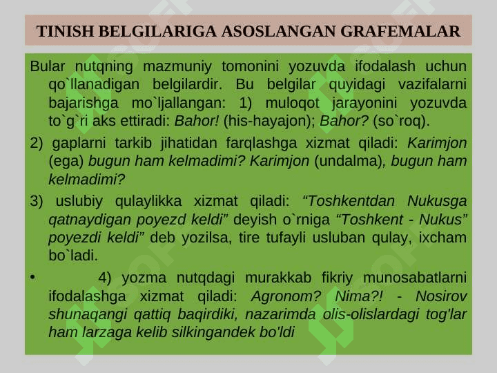 GRAFIKA (YOZUV) VA ORFOGRAFIYA 5