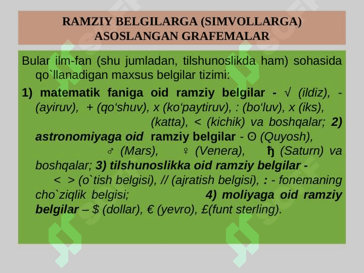 GRAFIKA (YOZUV) VA ORFOGRAFIYA 7