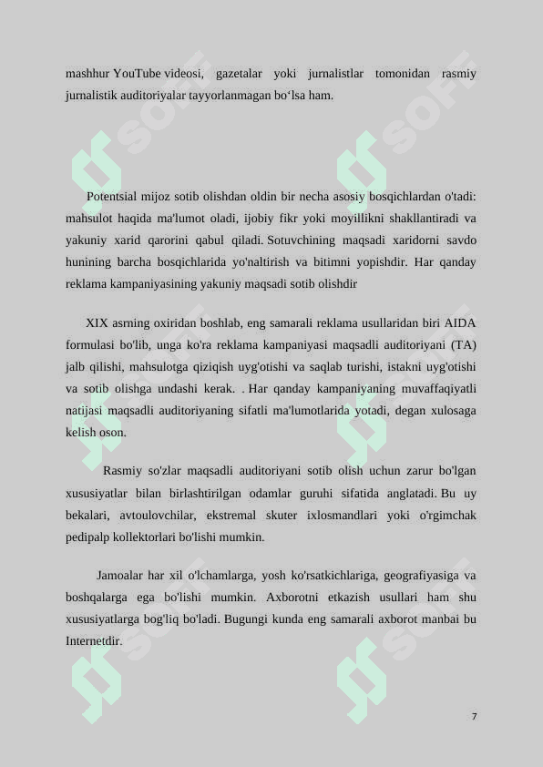 Auditoriyaga xabarni yetkazish metod va usullari 7