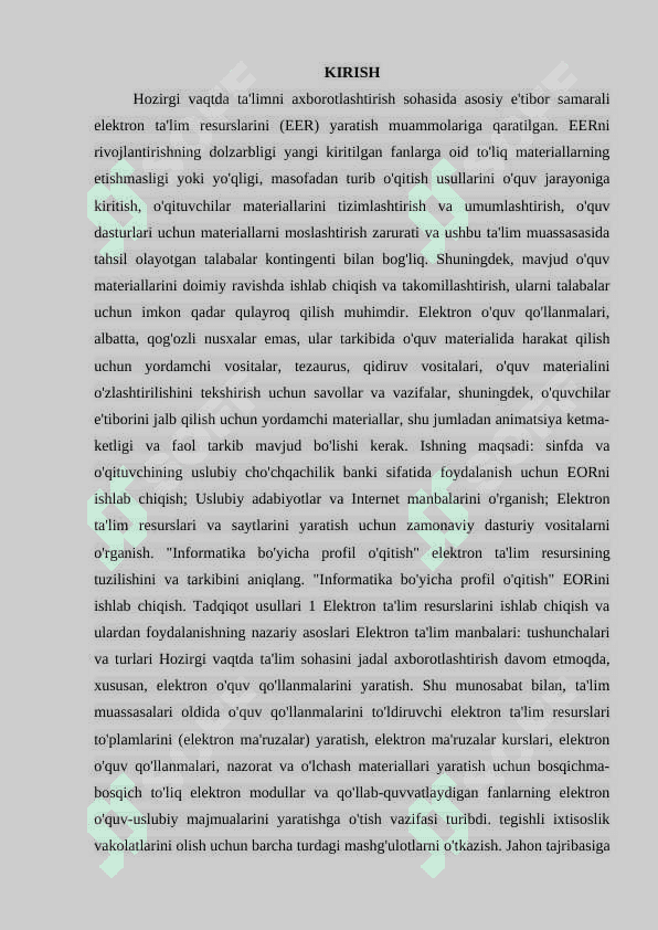 Elektron resurslardan foydalanish muammolari va tajribasi. Elektron ta'lim resurslaridan foydalanish va rivojlantirishning huquqiy jihatlari 2
