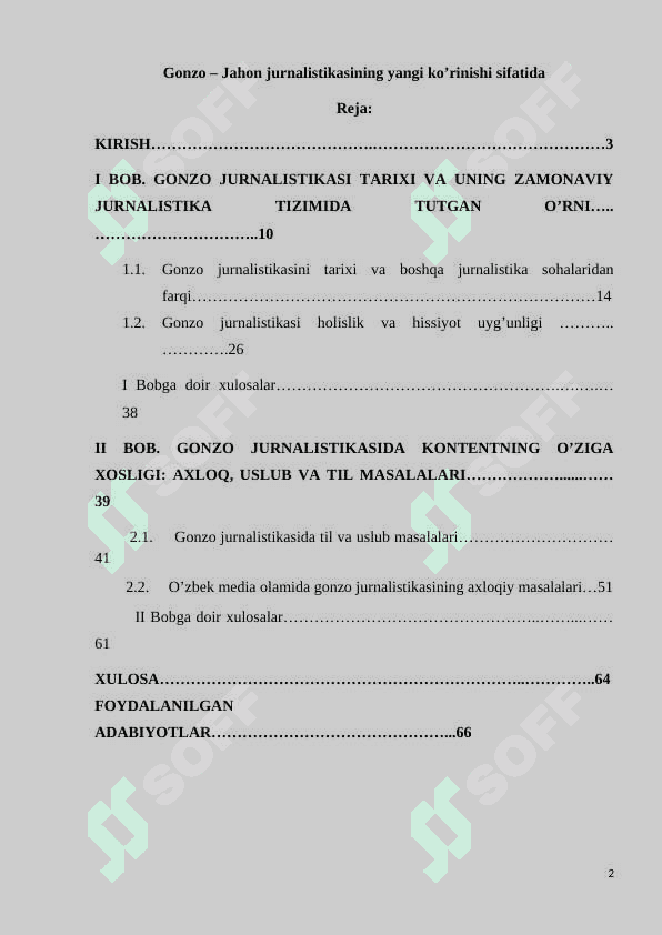 Gonzo – Jahon jurnalistikasining yangi ko’rinishi sifatida 2