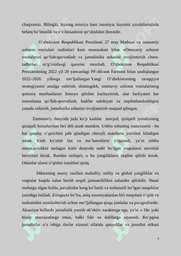 INFORMATSION DASTURDA BOSHLOVCHINING TUTGAN O'RNI VA AHAMIYATI 7