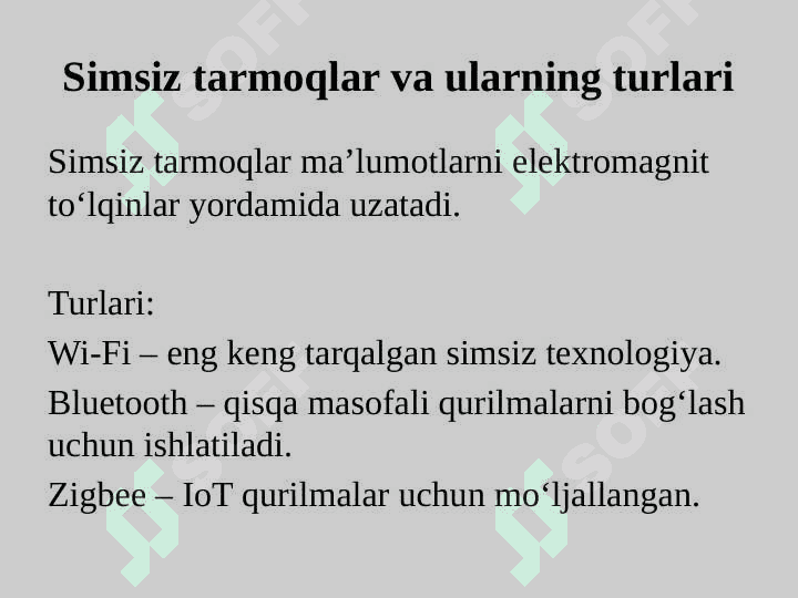 Lokal tarmoq va uning qurilish usullari 6