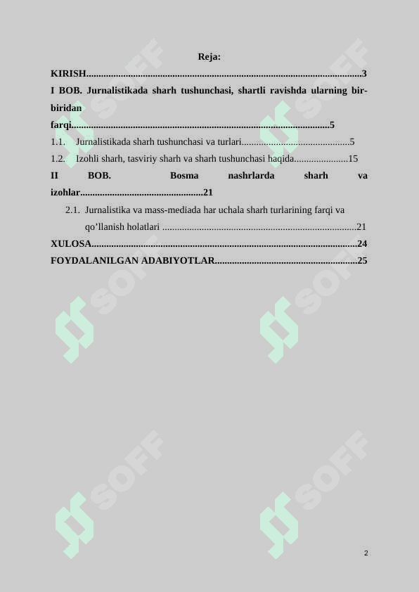 Jurnalistikada sharh tushunchasi 2