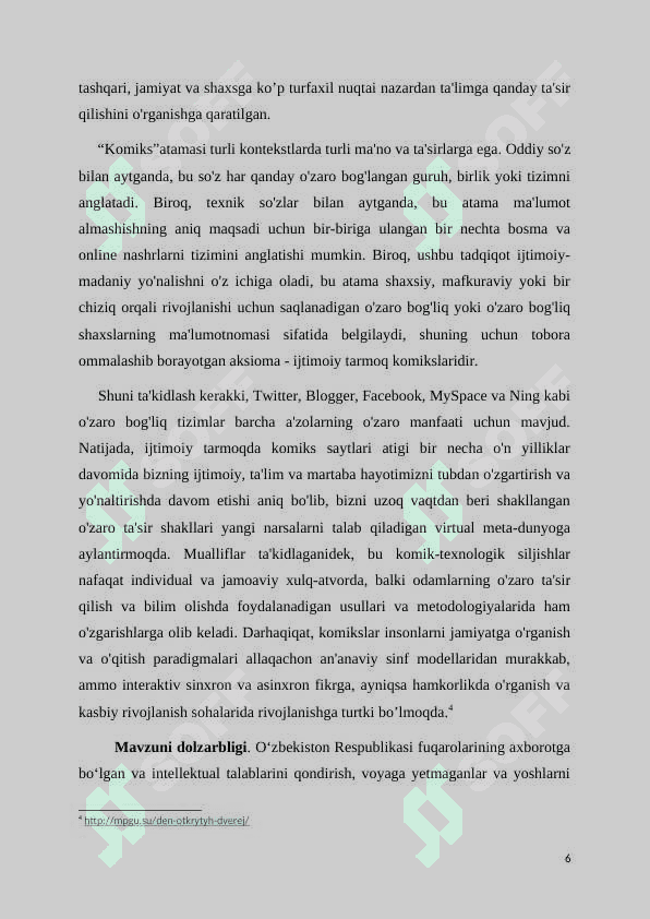 Komiks – vizual storitelling namunasi sifatida 6