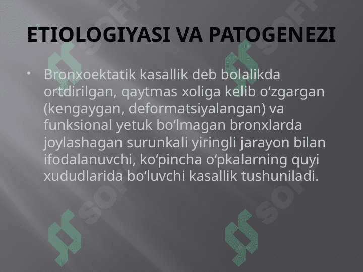 Bronxoektatik kasallik 3