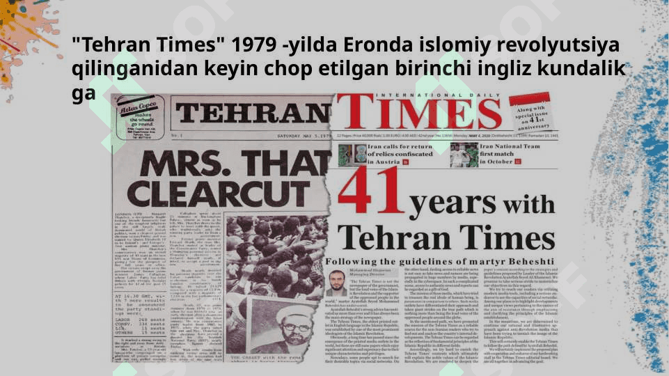 Eron matbuoti tarixi 8