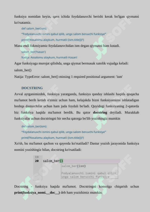 7 Ma'ruza PYTHON DASTURLASH TILIDA DEF FUNKSIYASI 3