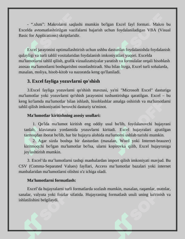Pythonda OPENPYXL kutubxonasi yordamida excel fayllarini boshqarish 5