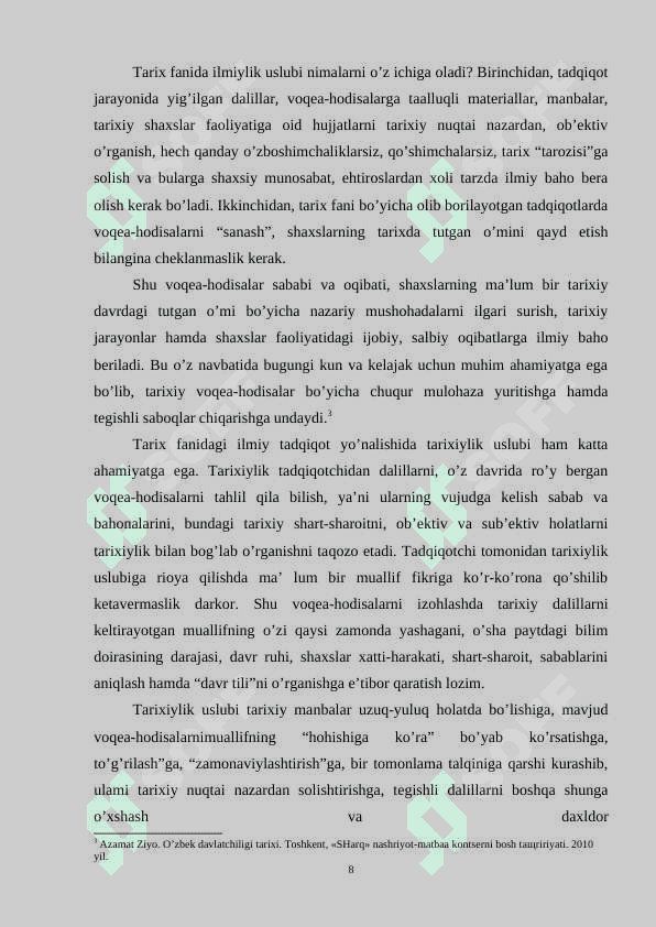 Tadqiqotlarning ilmiy va metodologik jihatlari 8