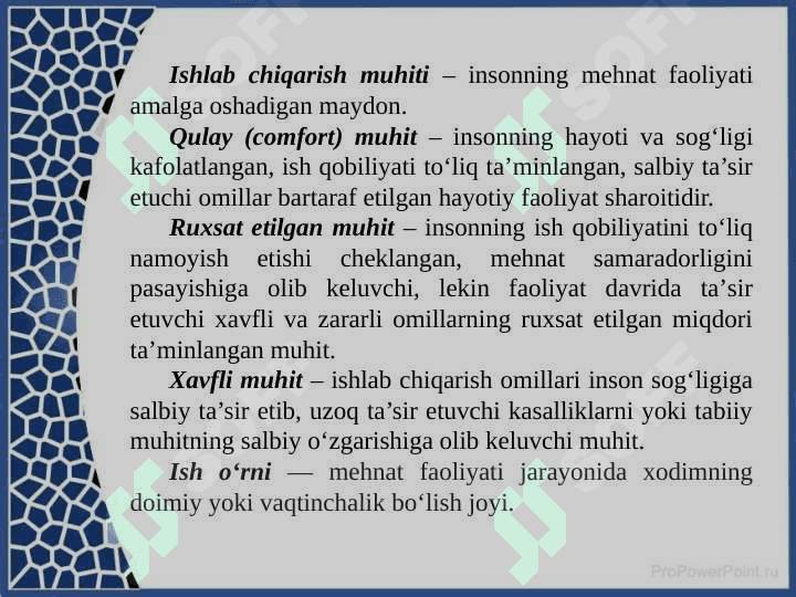 Faoliyat xavfsizligini ta’minlashning ergonomika va psixologik asoslari 4