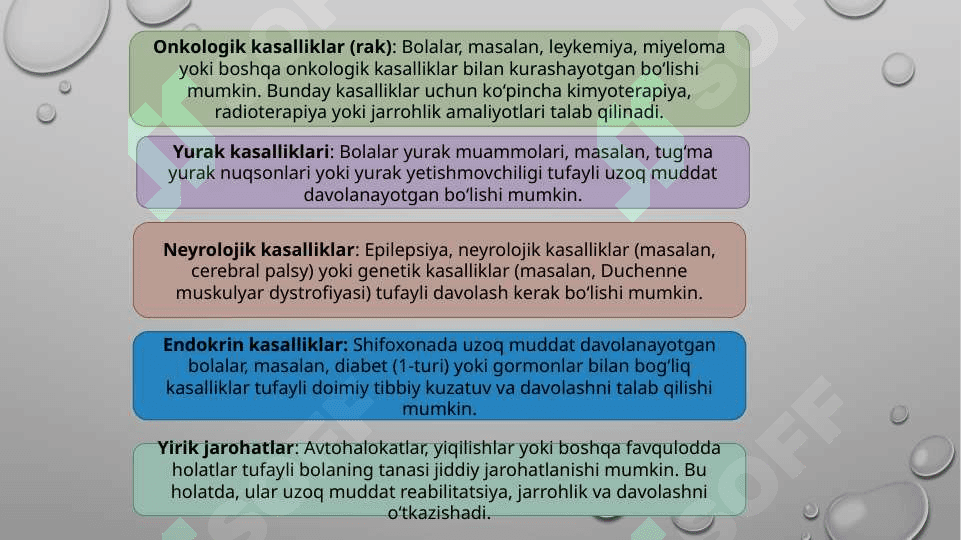 Shifoxonada uzoq muddat davolanayotgan bolalar tavsifi 4