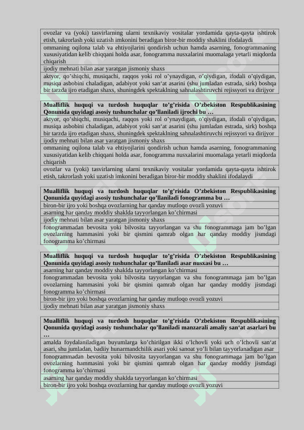 Innovatsion iqtisodiyot yakuniy testlar 2