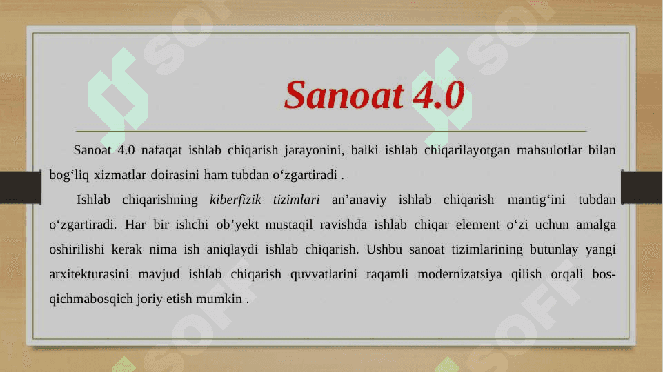 Sanoat 4.0 texnologiyasi 6