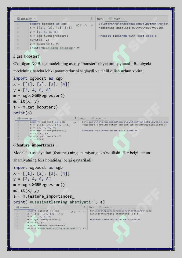 Pythonda XGBoost   Gradient boosting algoritmi bilan ishlash 8