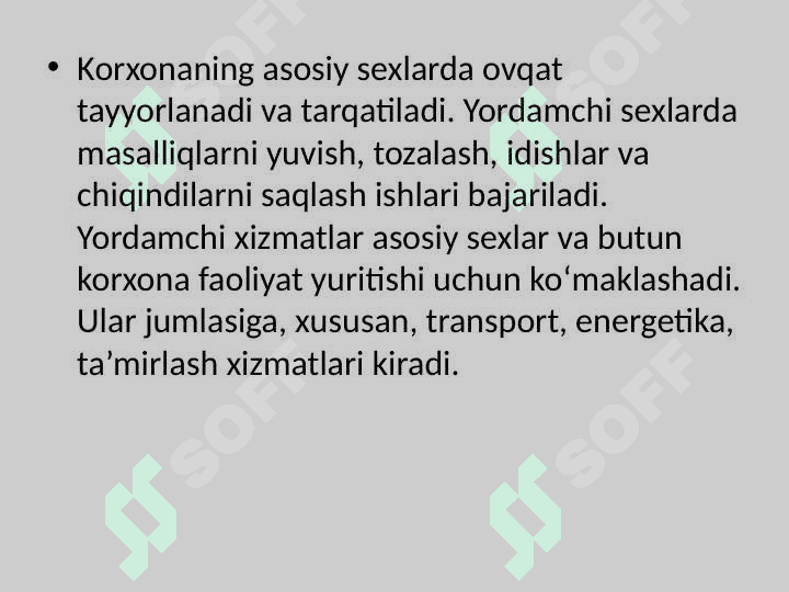 TURIZMDA OVQATLANISH KORXONALARINING INFRATUZILMASI 6