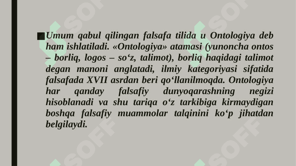BORLIK VA YO'QLIK 6
