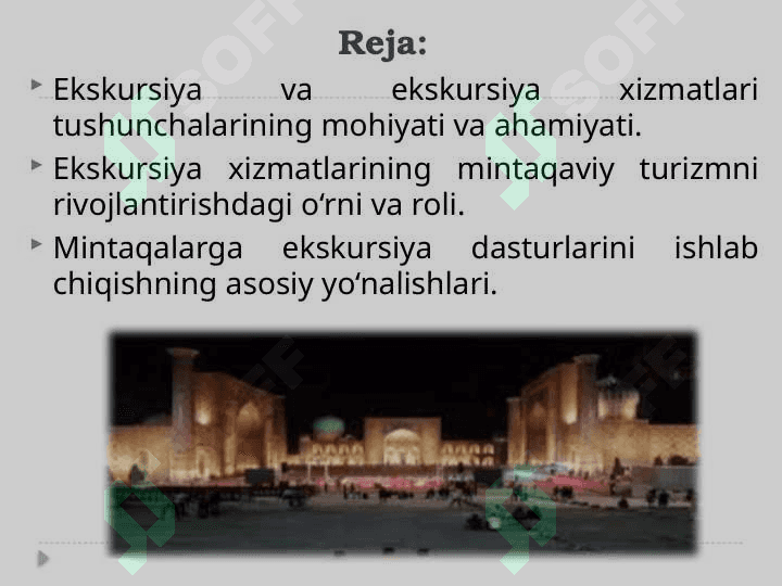 Mintaqaviy turizm asosida ekskursiya xizmatlarini tashkil etish 2