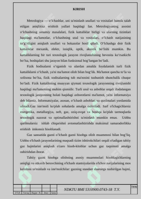 O‘lchash asboblarini hisoblash qurilmasini zamonaviy texnologiyalar bilan loyihalash 2