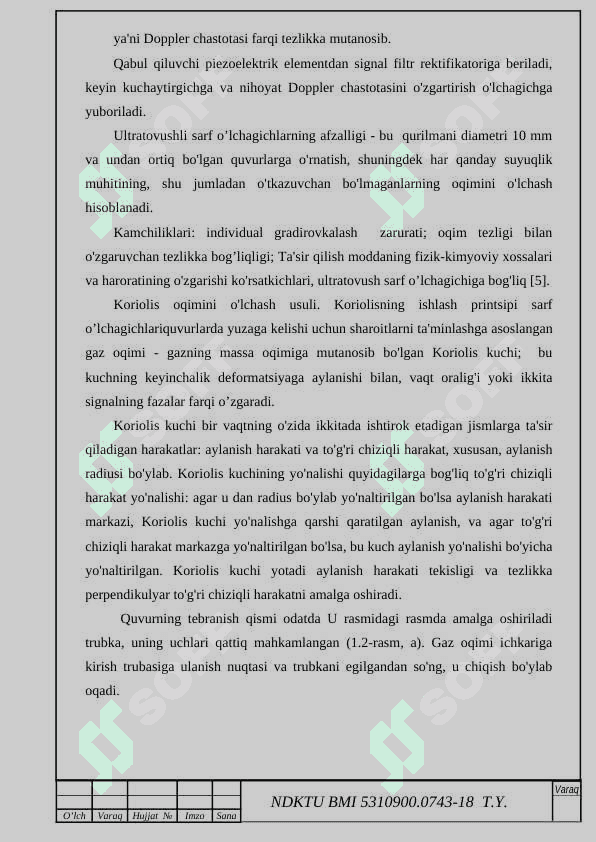 O‘lchash asboblarini hisoblash qurilmasini zamonaviy texnologiyalar bilan loyihalash 8