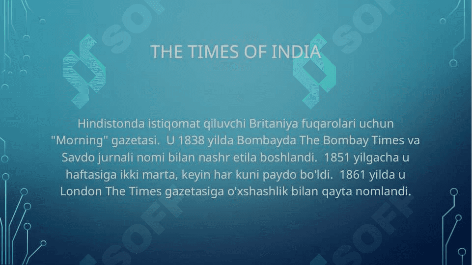 Hindiston jurnalistikasi -- The Times If india 4