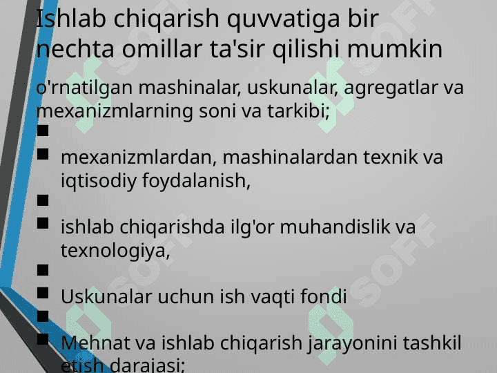 Ishlab chiqarish quvvatini rejalashtirish 5