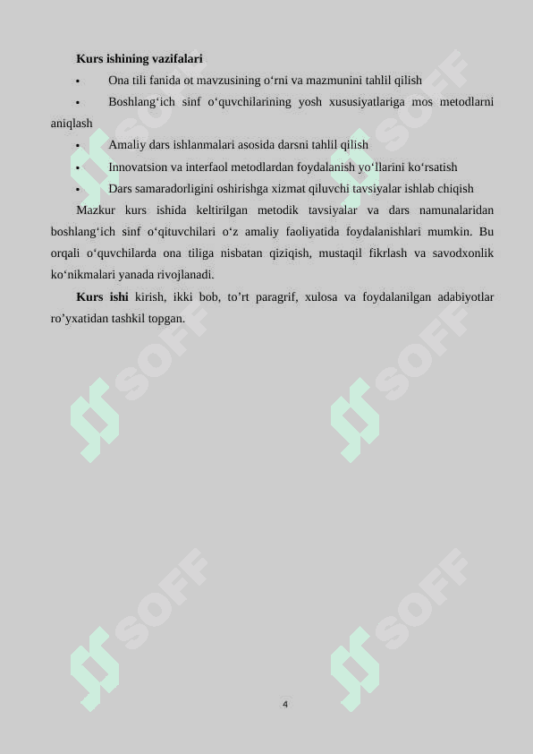 kurs ishisi Boshlang‘ich sinflarda ot mavzusi o‘rgatish metodikasi (2) 4