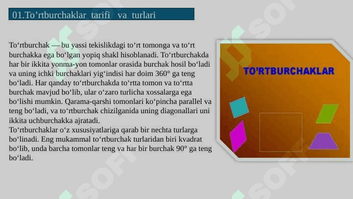 To'rtburchaklar 5