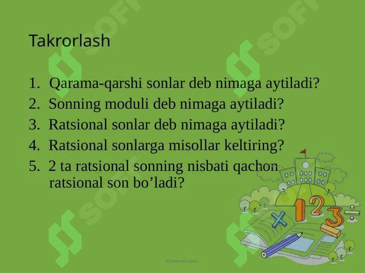 Ratsional sonlar | Matematika slayd 2