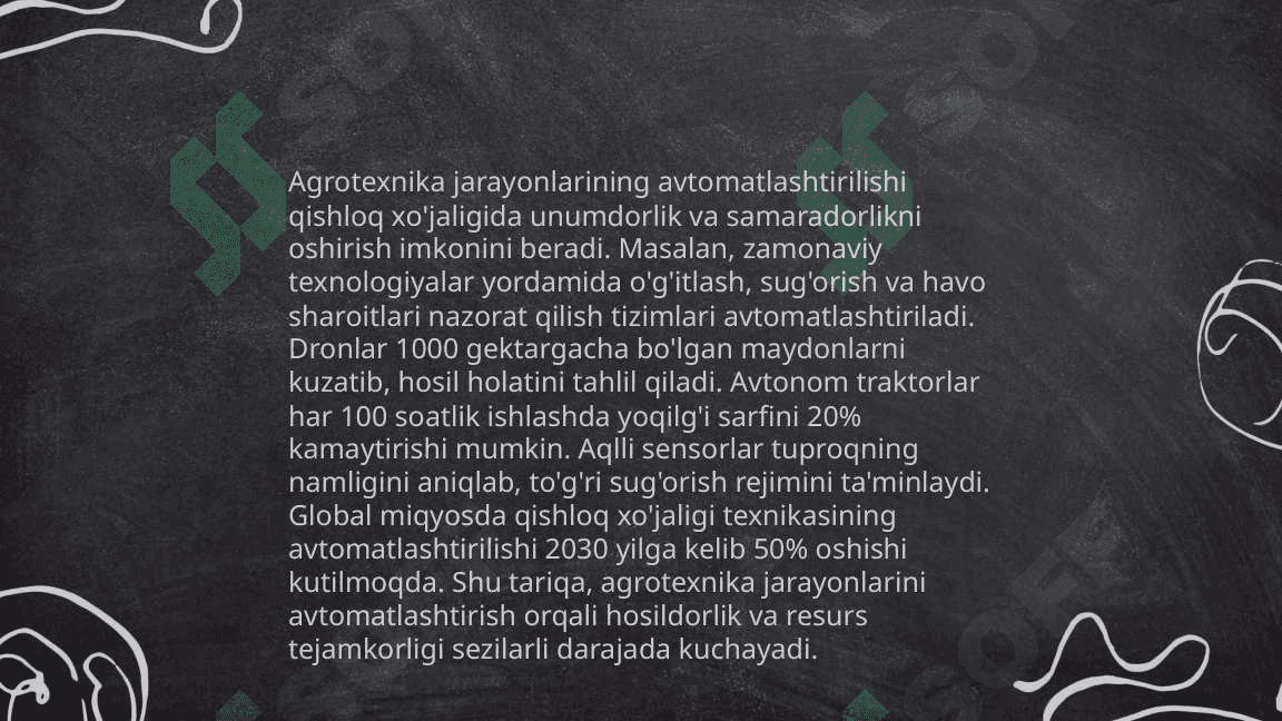 Qishloq xo’jaligida IT texnologiyalaridan foydalanish 4