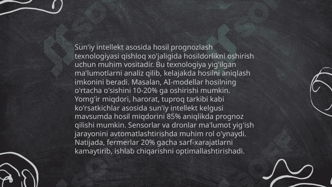 Qishloq xo’jaligida IT texnologiyalaridan foydalanish 5