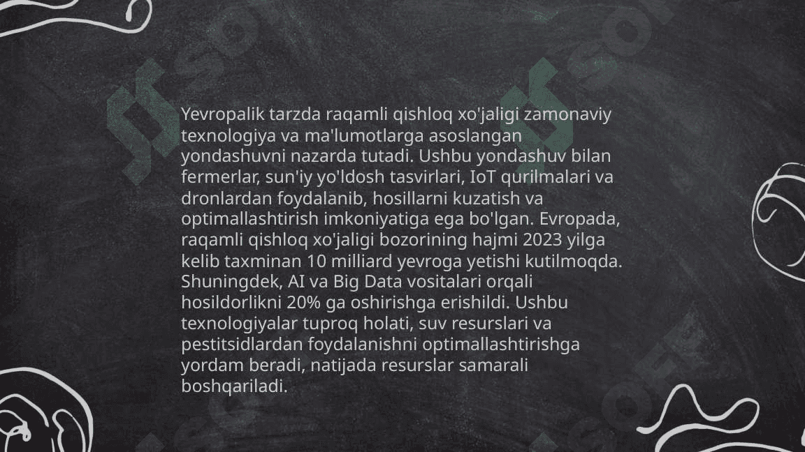 Qishloq xo’jaligida IT texnologiyalaridan foydalanish 7