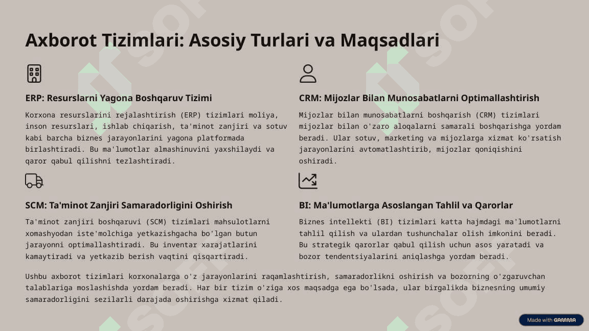 Korxonalarda Axborot Tizimlarini Joriy Etishning Iqtisodiy Samarasi 3