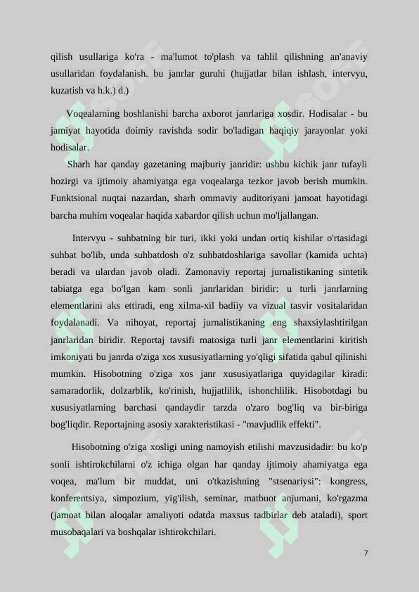 Jurnalistikada sharh tushunchasi va turlari 7