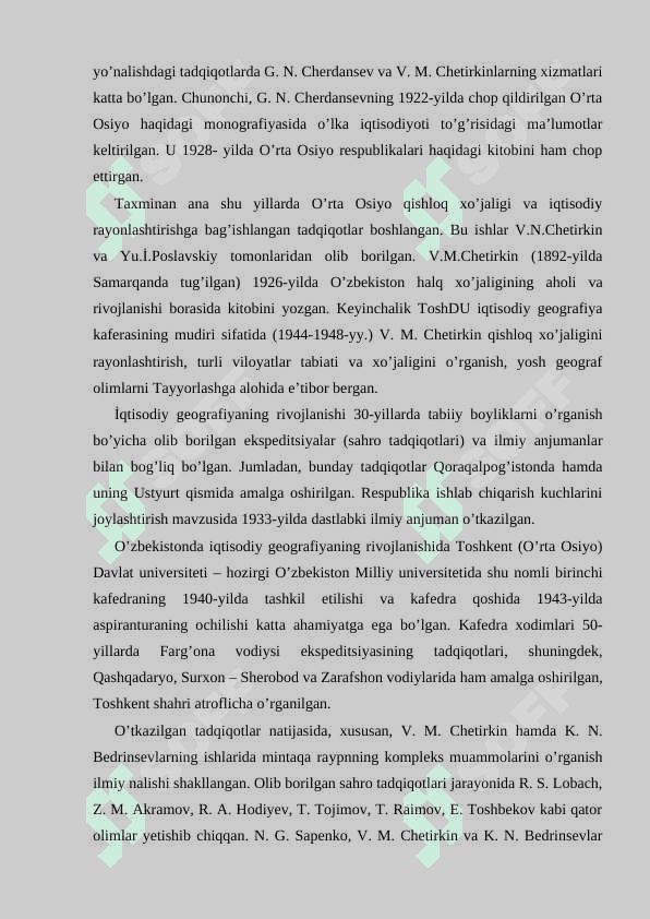 İQTİSODİY VA İJTİMOİY GEOGRAFİYaNİNG O’ZBEKİSTONDA RİVOJLANİSHİ 3