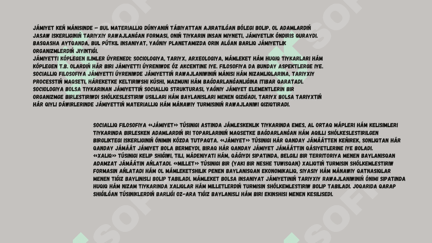 Jámiyet filosofiyası 4