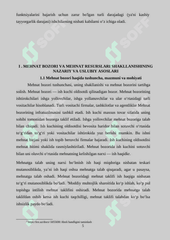 Mehnat bozori va korxonalarda mehnat resurslaridan foydalanish 5