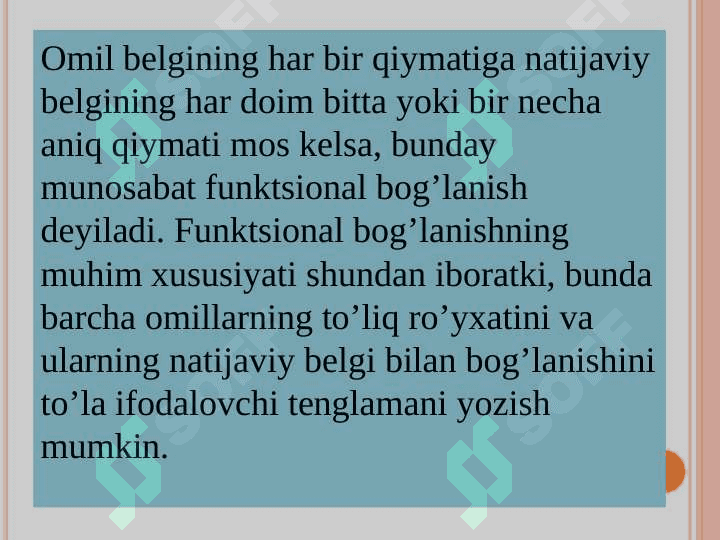 КORRELYATSION VA REGRESSION TAHLIL 6