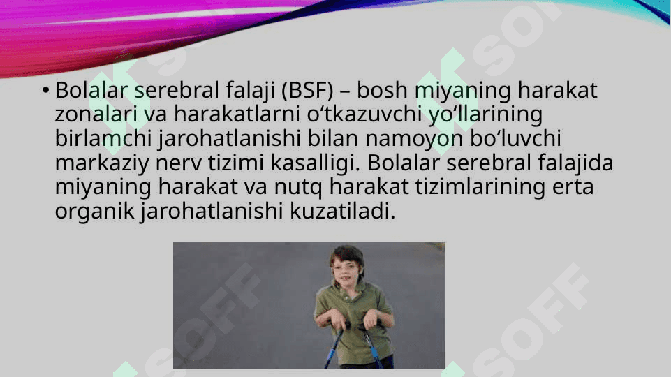 Tayanch harakatida nuqsoni bo’lgan bolalar 2