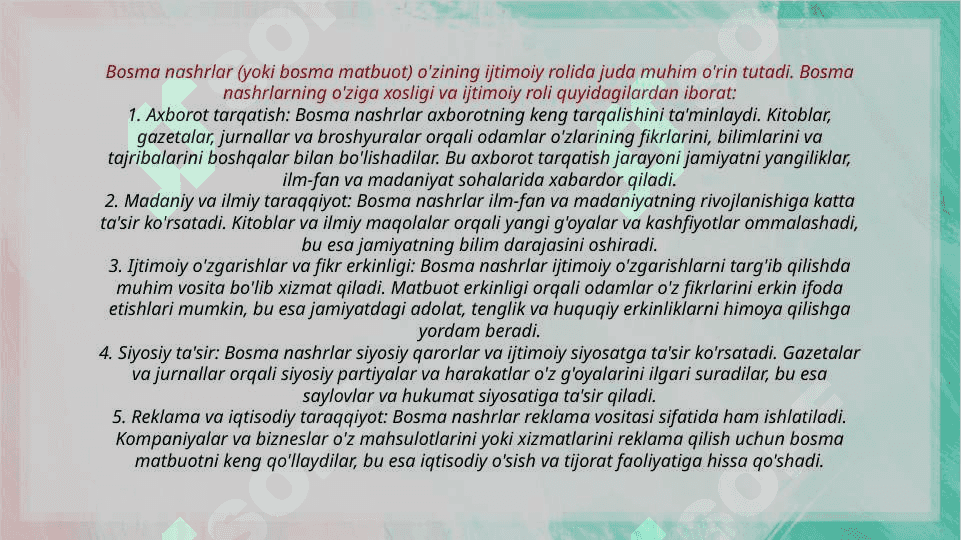 Bosma nashr "The Times", "New Times", "Bloomberg", "Sabah"lar(matn va mazmun-maqsad)ni taxlil qilish 3