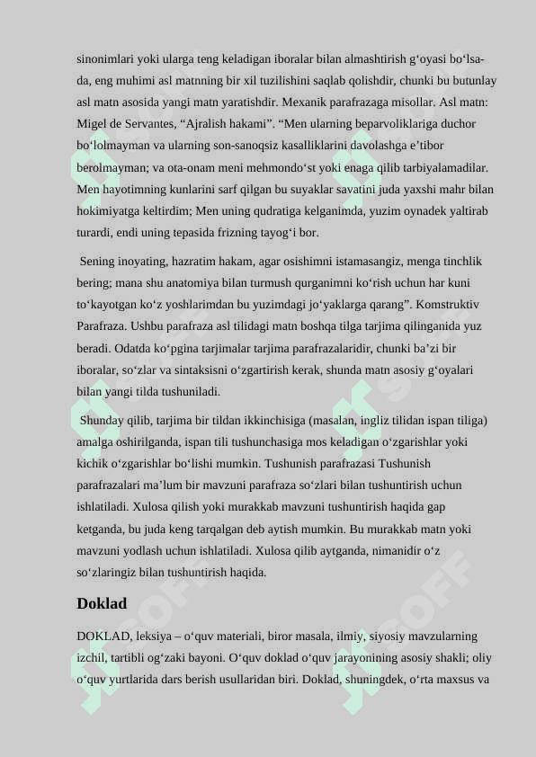 Iqtibos keltirish,  Doklad, Tezis yozish 3