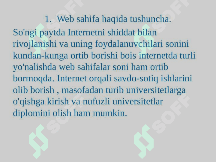 Web sahifa yaratish qo'llanmasi 3